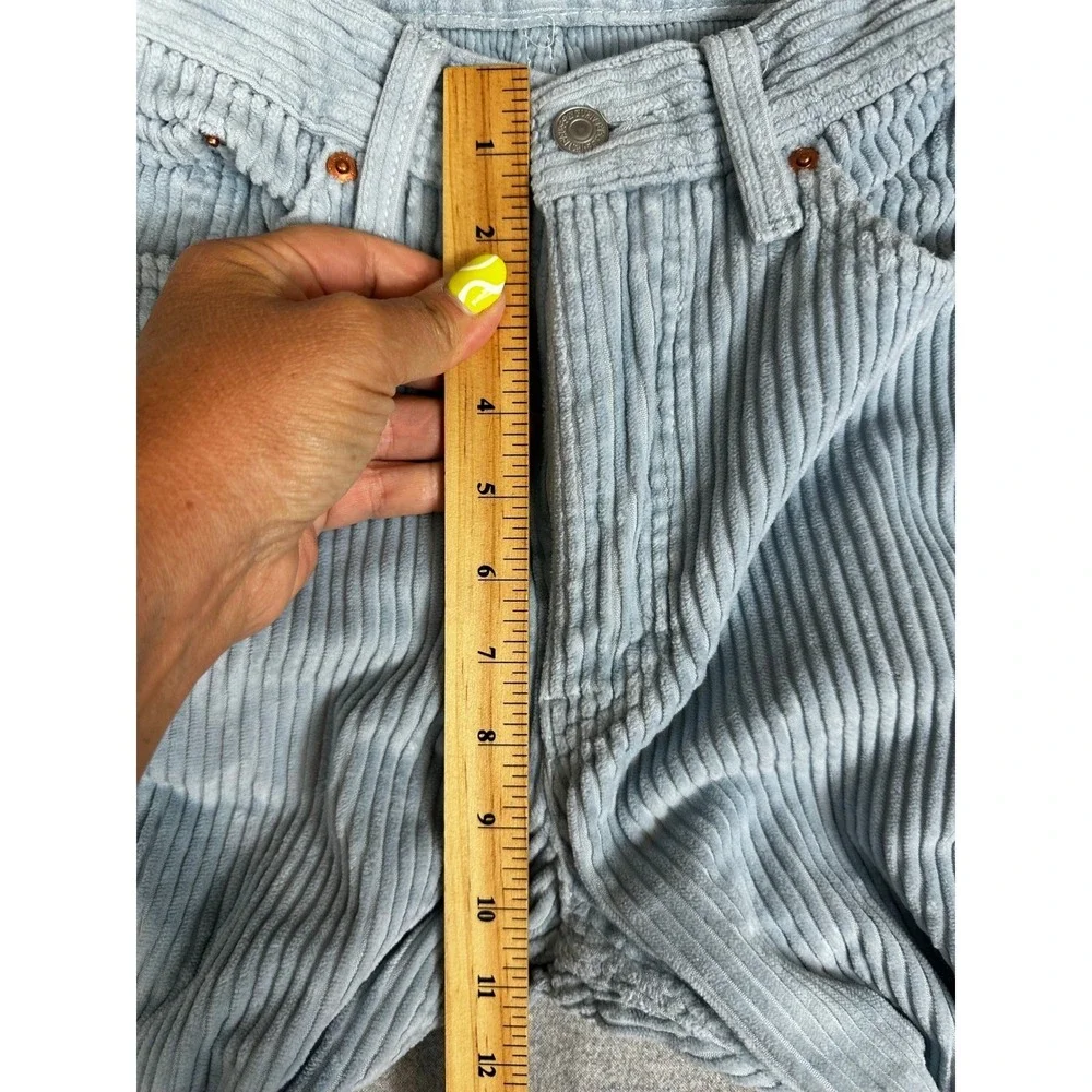 Levis 514 Corduroy Pant Mens 34x30 (fits 33X28) Light Blue Wide Whale Straight